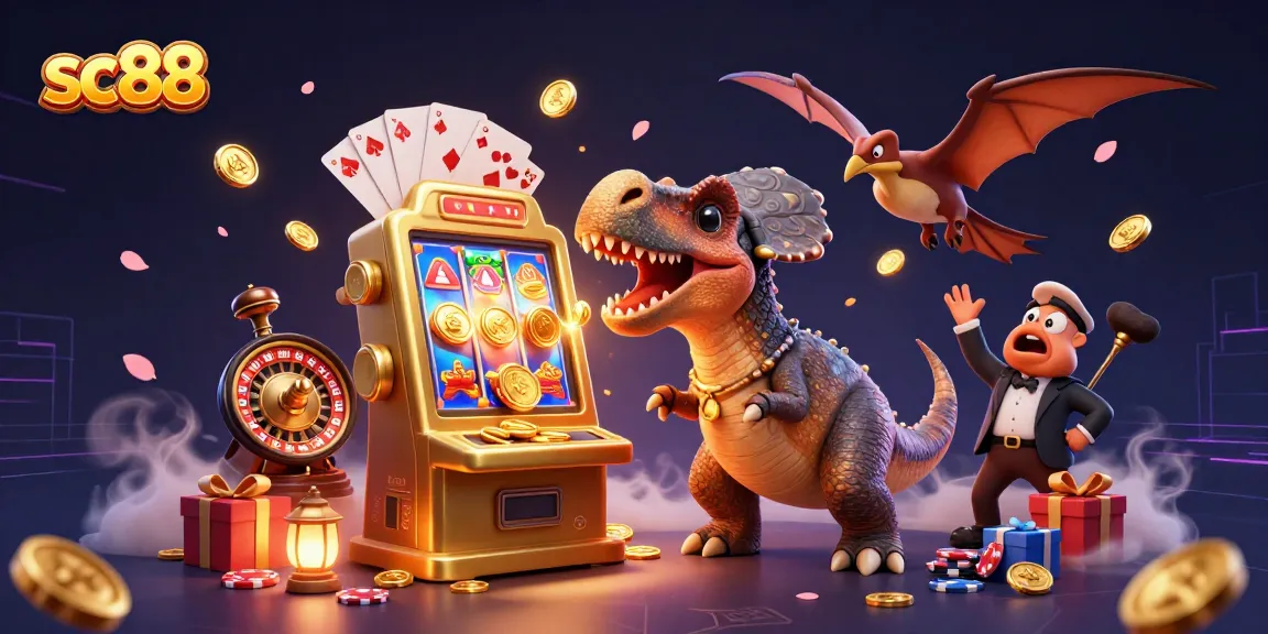 Spin for winnings at sc88's vibrant casino, where golden coins and exciting gameplay collide.