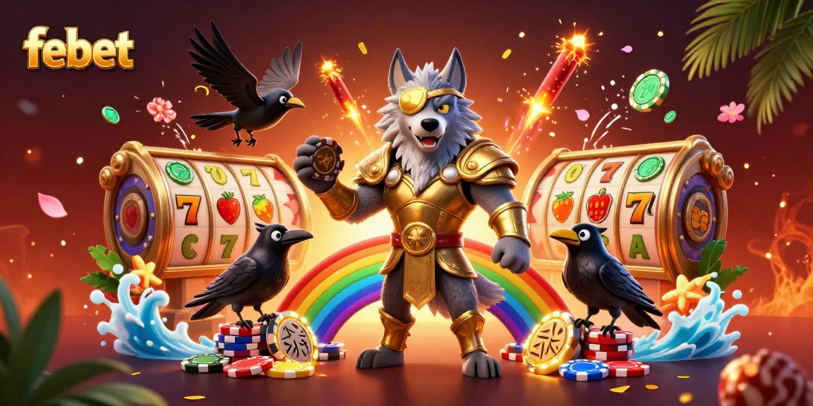 Experience the action in febet with a vibrant Norse-themed casino scene featuring Odin and iconic symbols.