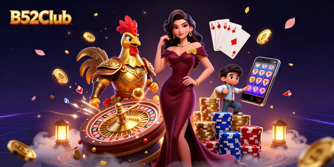 Bets come alive at B52Club with dazzling gaming elements and a glamorous 3D scene.