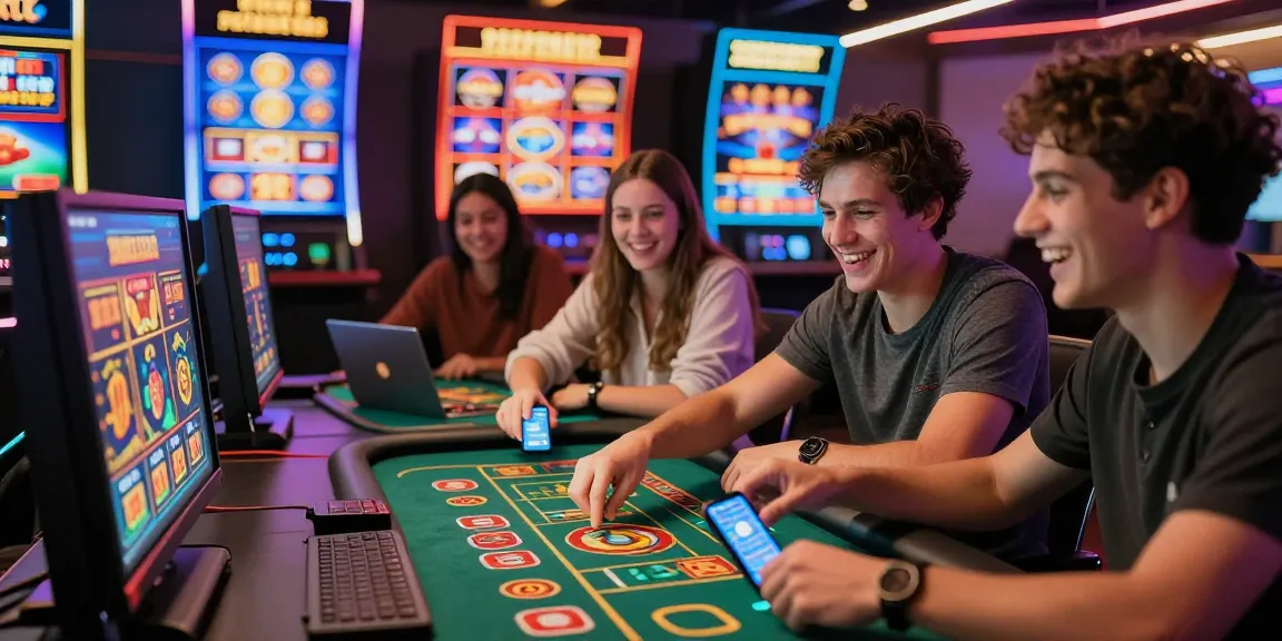 Friends enjoying the migliori casino online experience together in a vibrant gaming setting.