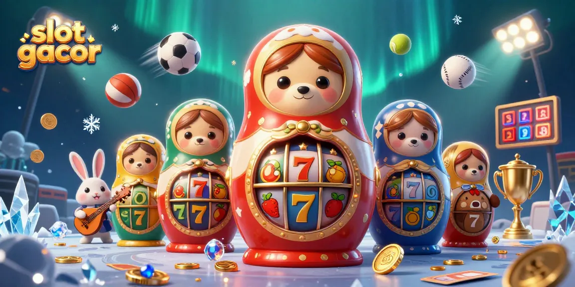 Experience the excitement of slot gacor with vibrant 3D cartoon characters and dynamic gaming elements.