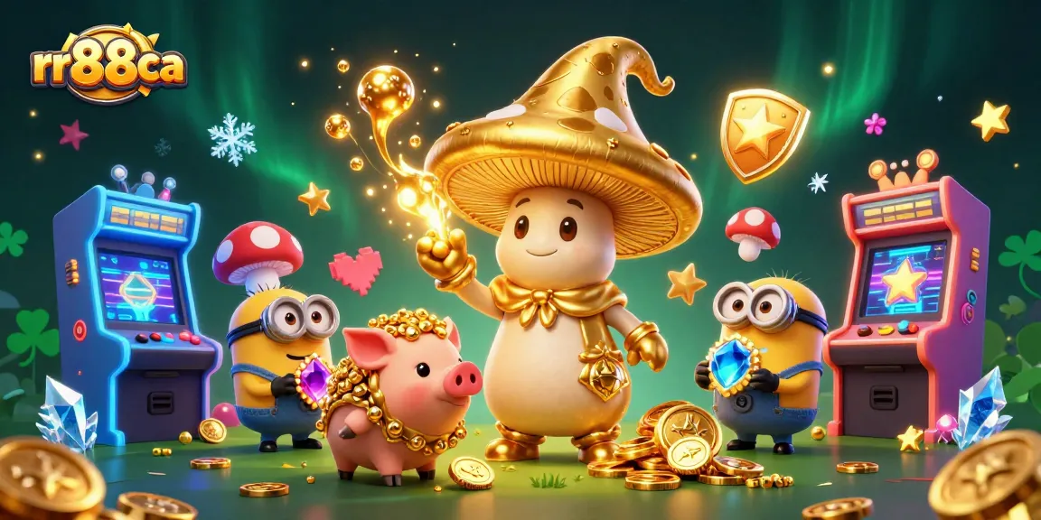 Experience thrilling gaming action with rr88ca's vibrant 3D illustration showcasing magical elements.