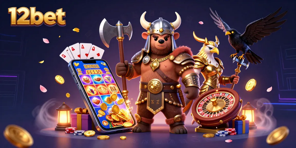 Đặt cược tiện lợi trên 12bet với hình ảnh mô phỏng cá cược hấp dẫn và an toàn.