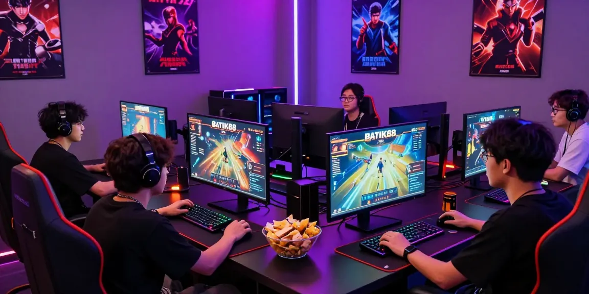 Penggemar gaming di https://i-labo7.com/blog/477/ dalam ruang game modern, menikmati akses tanpa kendala.