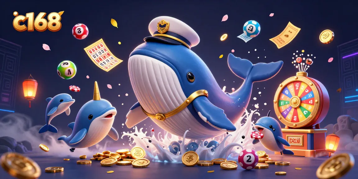 C168 showcases a vibrant and immersive casino atmosphere with playful characters amidst dynamic gaming elements.