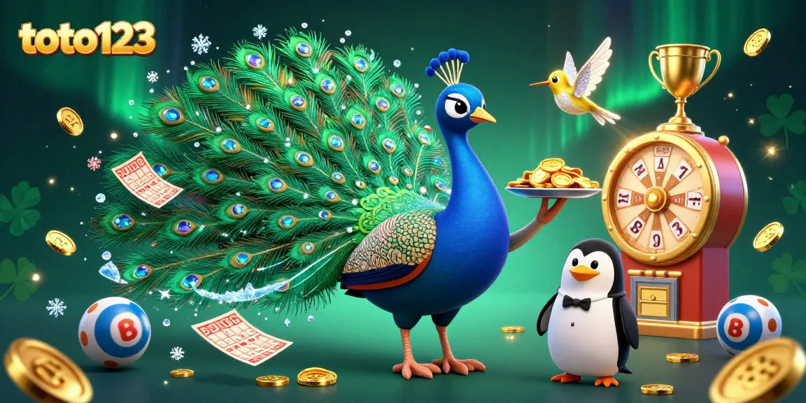 Experience thrilling lottery excitement with toto123, featuring dynamic characters and vibrant gaming elements.