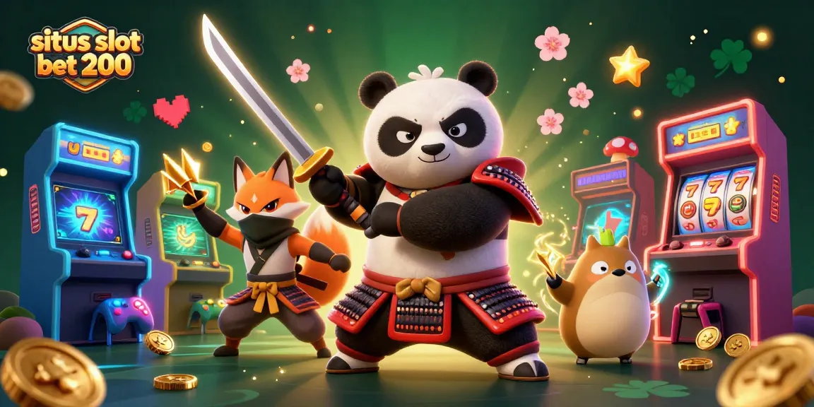 Engage in thrilling action at situs slot bet 200 with lively characters and colorful casino elements.