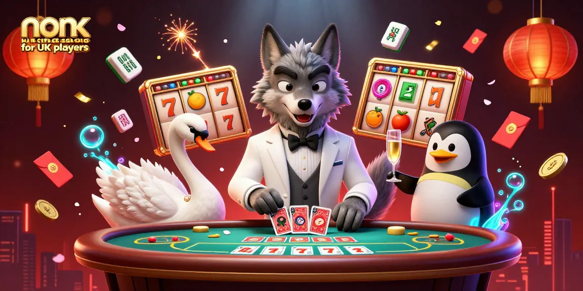 Experience excitement at non UK casinos for UK players with vibrant characters, games, and rich casino elements.