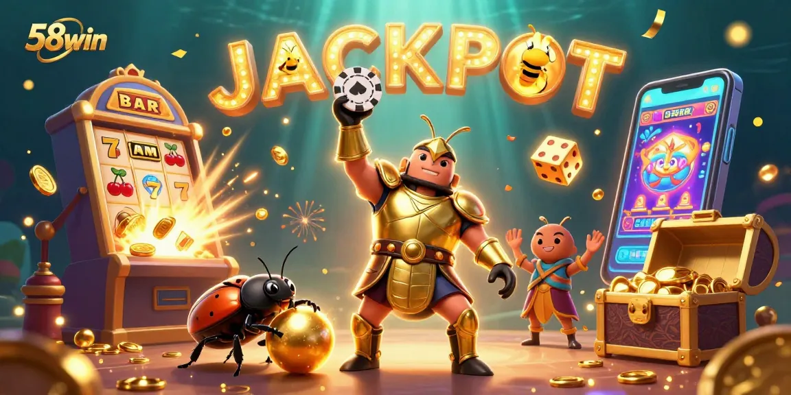 Experience thrilling gameplay with 58win's vibrant digital casino scene loaded with action.