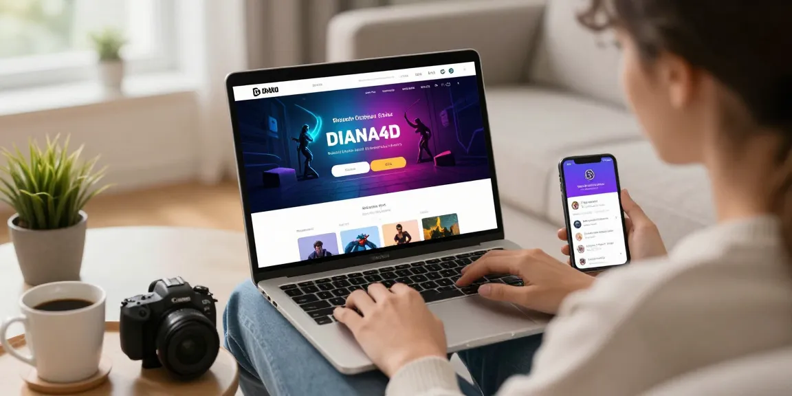 Proses diana4d login pengguna di platform game online modern.