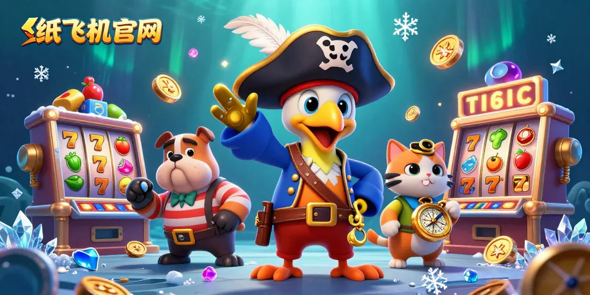 Experience thrilling wins with 纸飞机官网 featuring vibrant 3D slot characters and gaming elements.