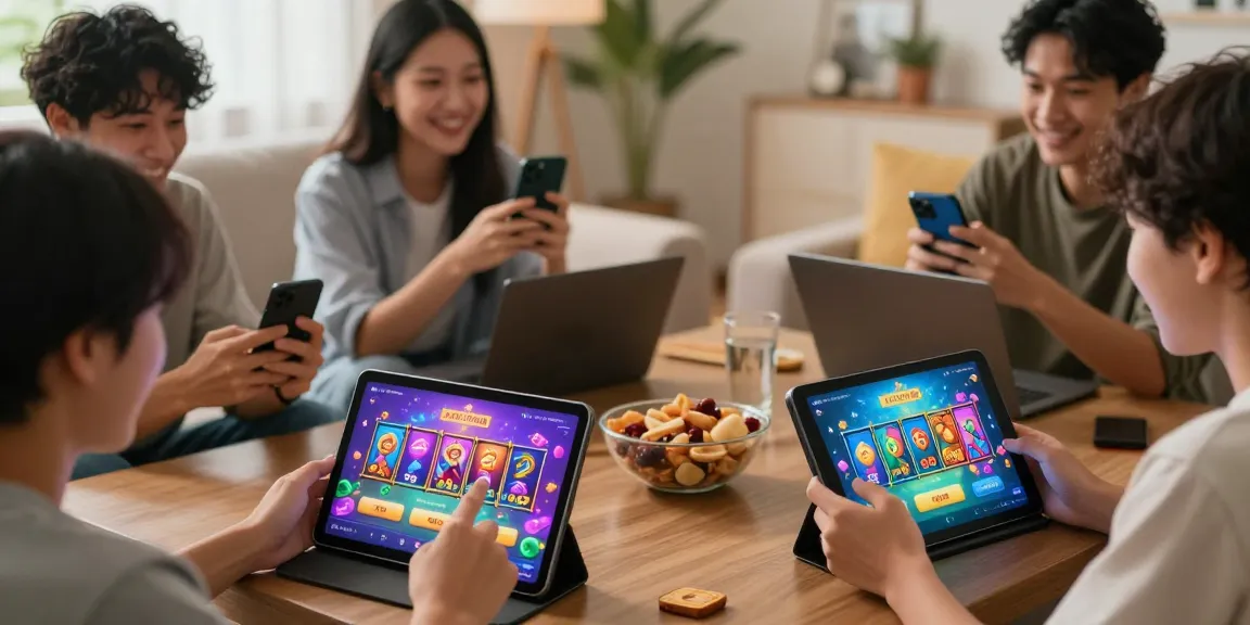 Exciting gaming experience with JaiClub app on smartphones, showing diverse players enjoying rewards.