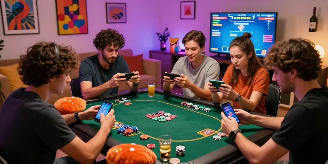 Engaging group playing Teen Patti Gold rewards in a vibrant gaming scene.