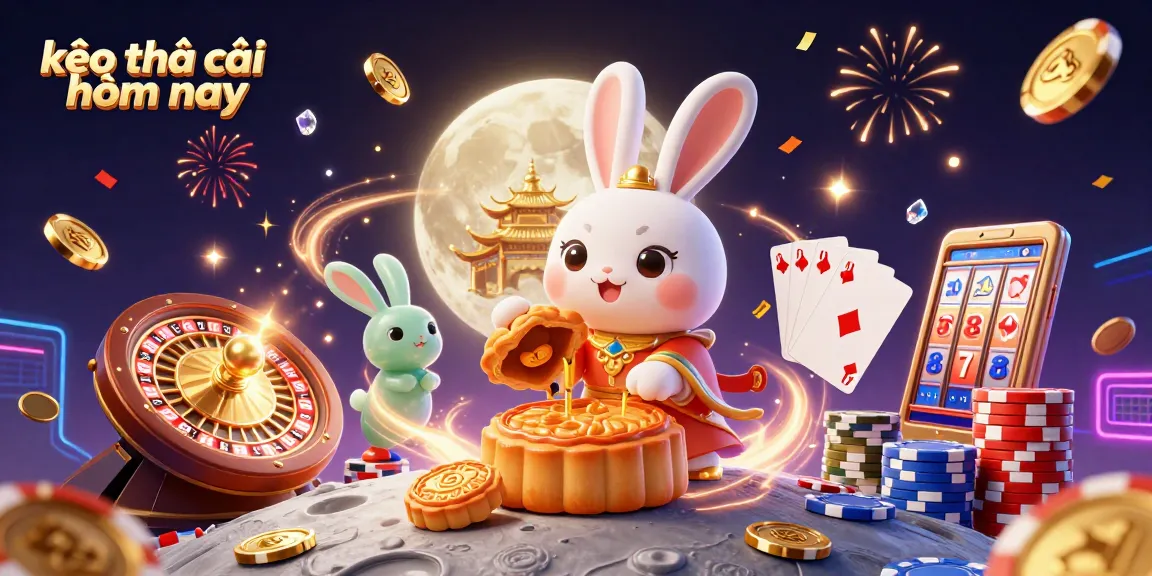 Engage with kèo nhà cái hôm nay by exploring this vibrant and detailed illustration showcasing festive gaming elements.