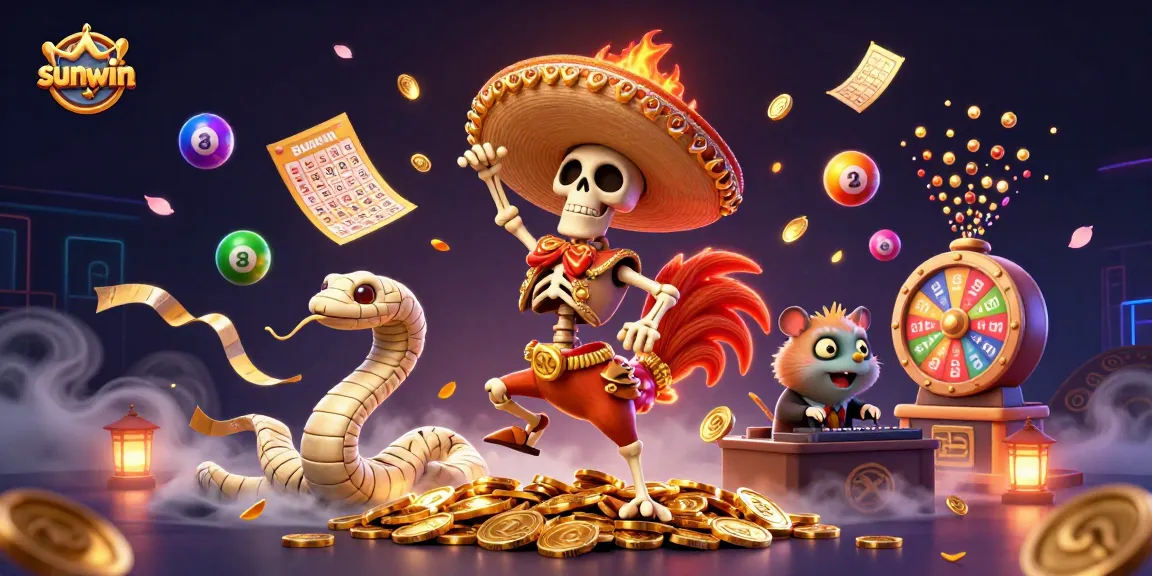Engage in thrilling gameplay at Sunwin with vibrant characters and exciting casino elements.