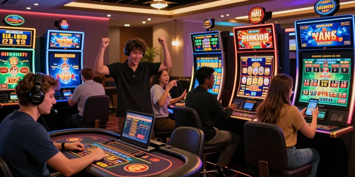 Exciting online gambling experience at 78win.com featuring players engaging with diverse gaming options in a vibrant virtual casino setting.