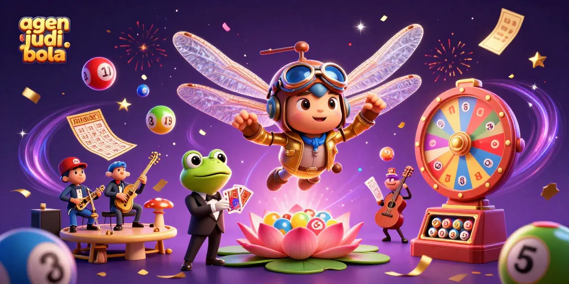 Win big with agen judi bola in this vibrant, animated casino illustration filled with fun elements.