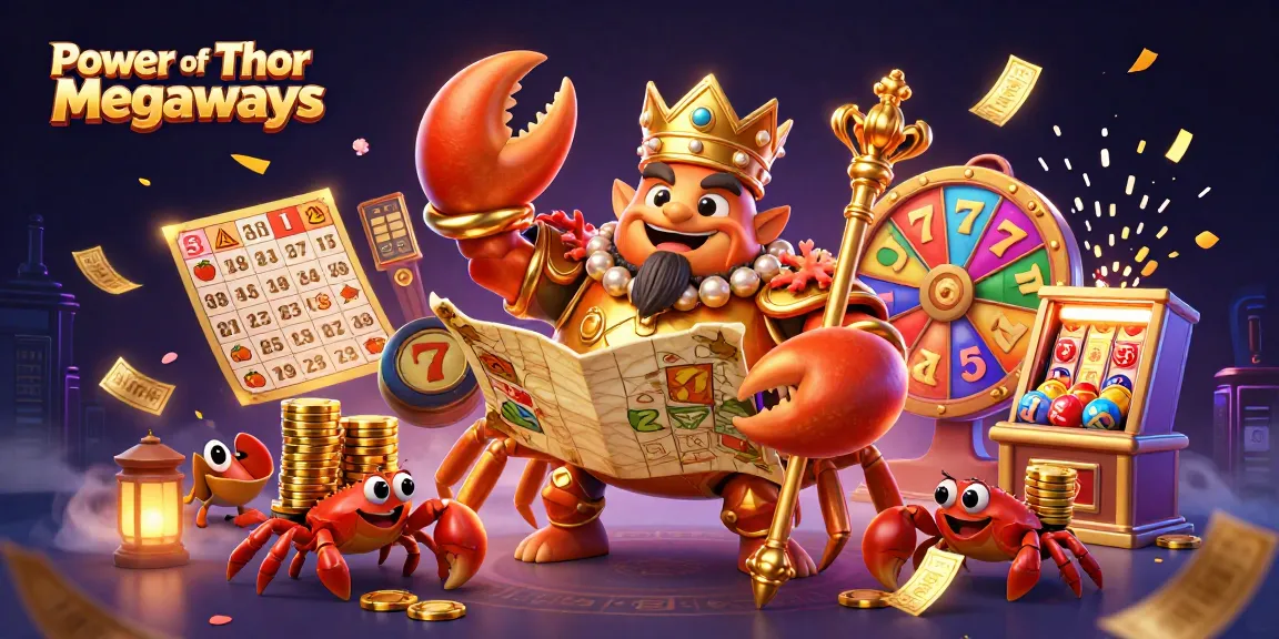 Experience the thrill of Power of Thor Megaways with dynamic 3D casino elements and a vibrant atmosphere.