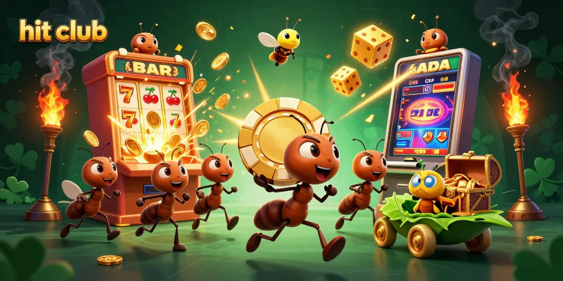 Experience the thrill of the hit club as ants steal a giant poker chip in a vibrant casino scene.