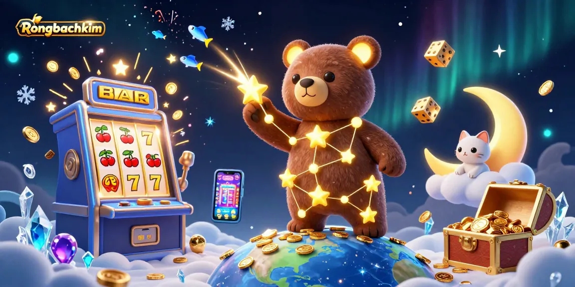 Engage with Rongbachkim and explore winning strategies in this vibrant casino-themed illustration.